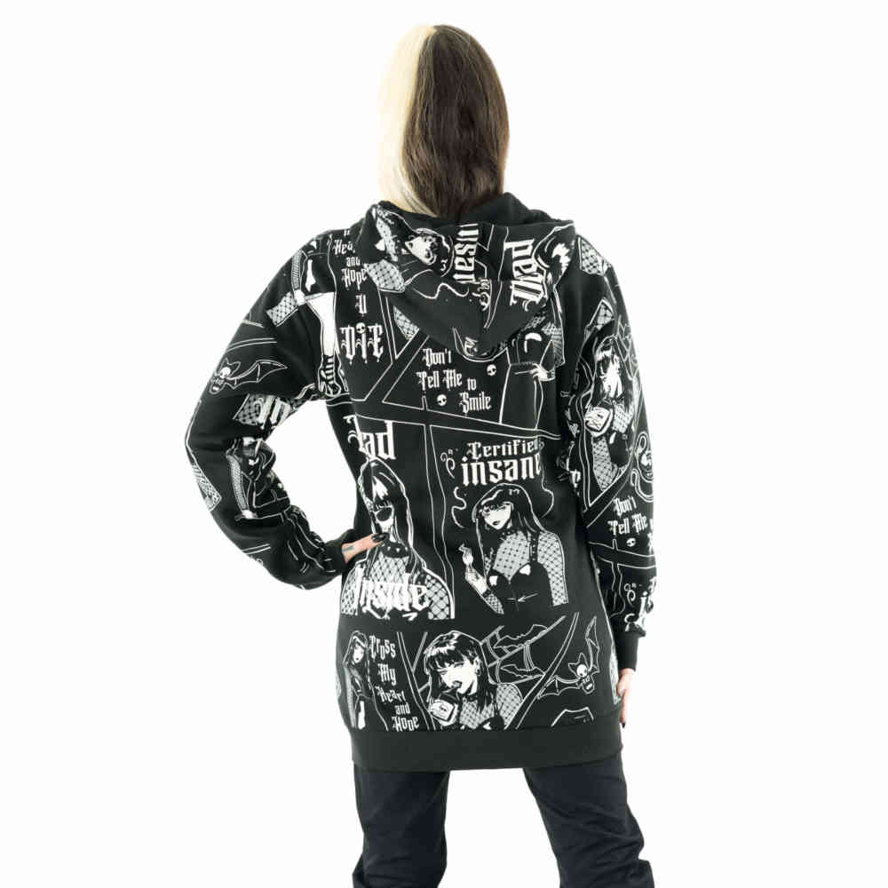 Heartless - Certified Insane Vest met capuchon - Zwart
